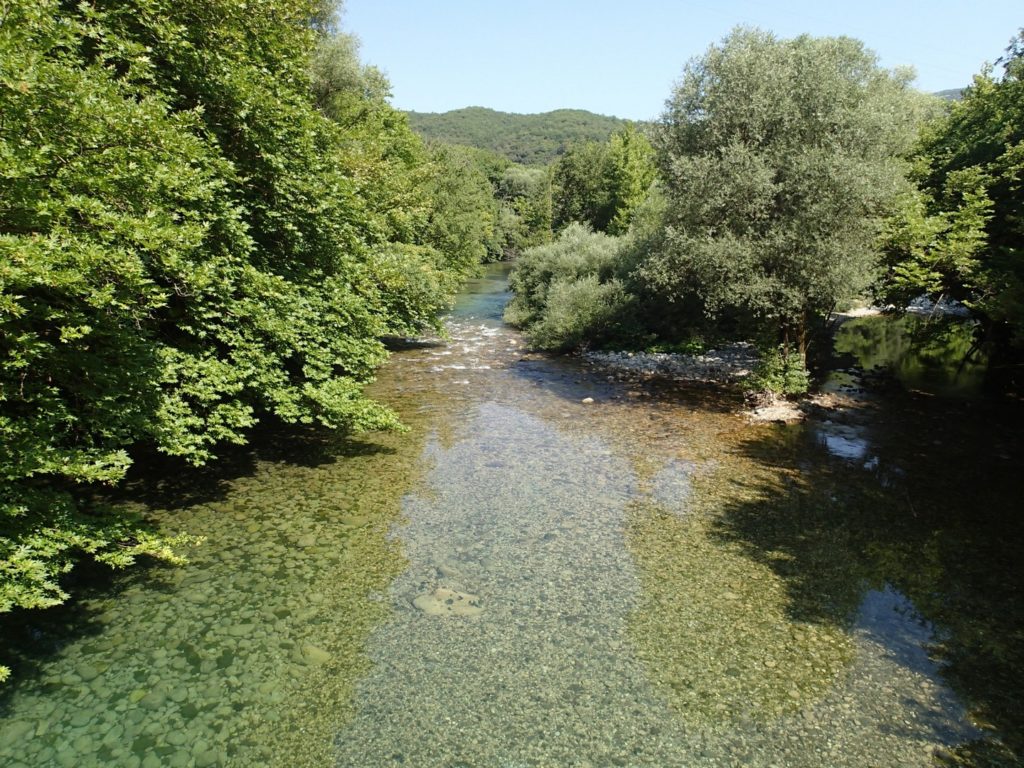 φωτογραφία από δεύτερη περιοχή μελέτης (ποτάμι)